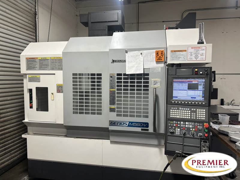 Okuma Genos M560V with Rotary Table CNC Vertical Machining Center 
