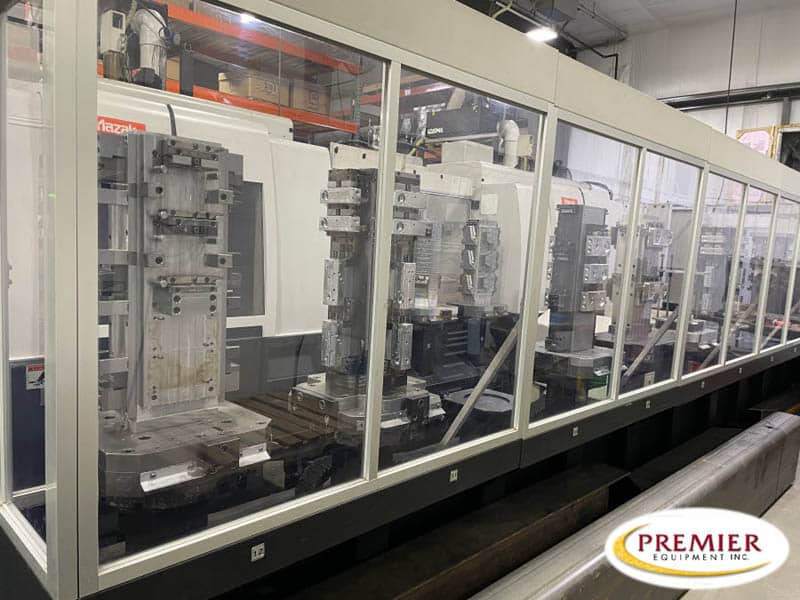 Mazak PFH-4800 (2) Machines / 12 Pallet Palletech with 2 Loading Stations CNC Horizontal Machining Center