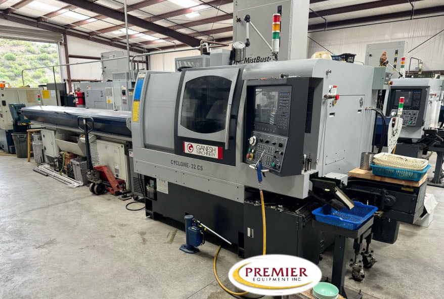 Ganesh Cyclone-32CS 7 Axis Dual Spindle Turn/Mill Center with Y-Axis on Main Spindle CNC Swiss Machine