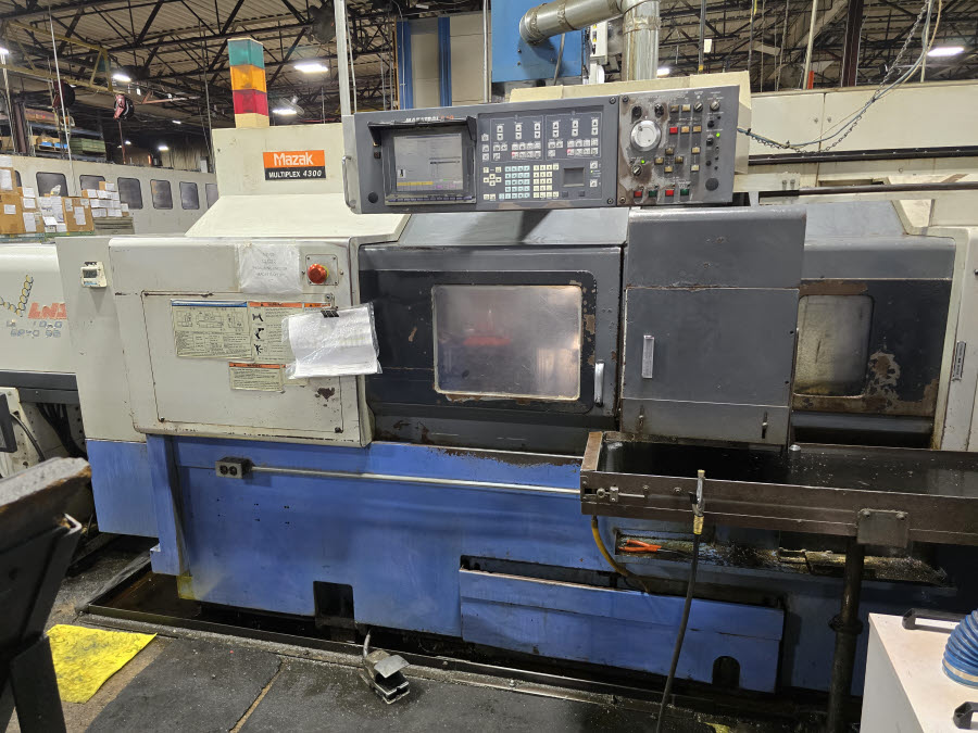 Mazak Multiplex 4300 Twin Spindle, Twin Turret CNC Lathe